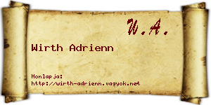 Wirth Adrienn névjegykártya